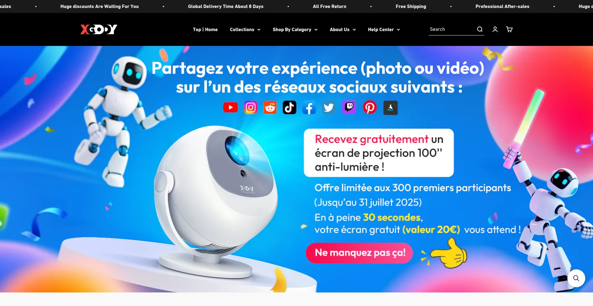 Website screenshot of Xgody.com