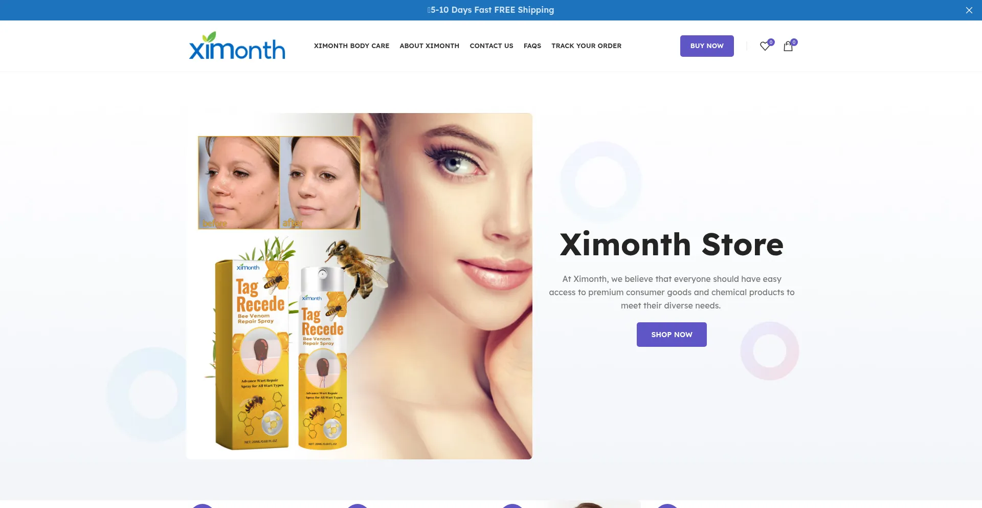 Website screenshot of Ximonth.org