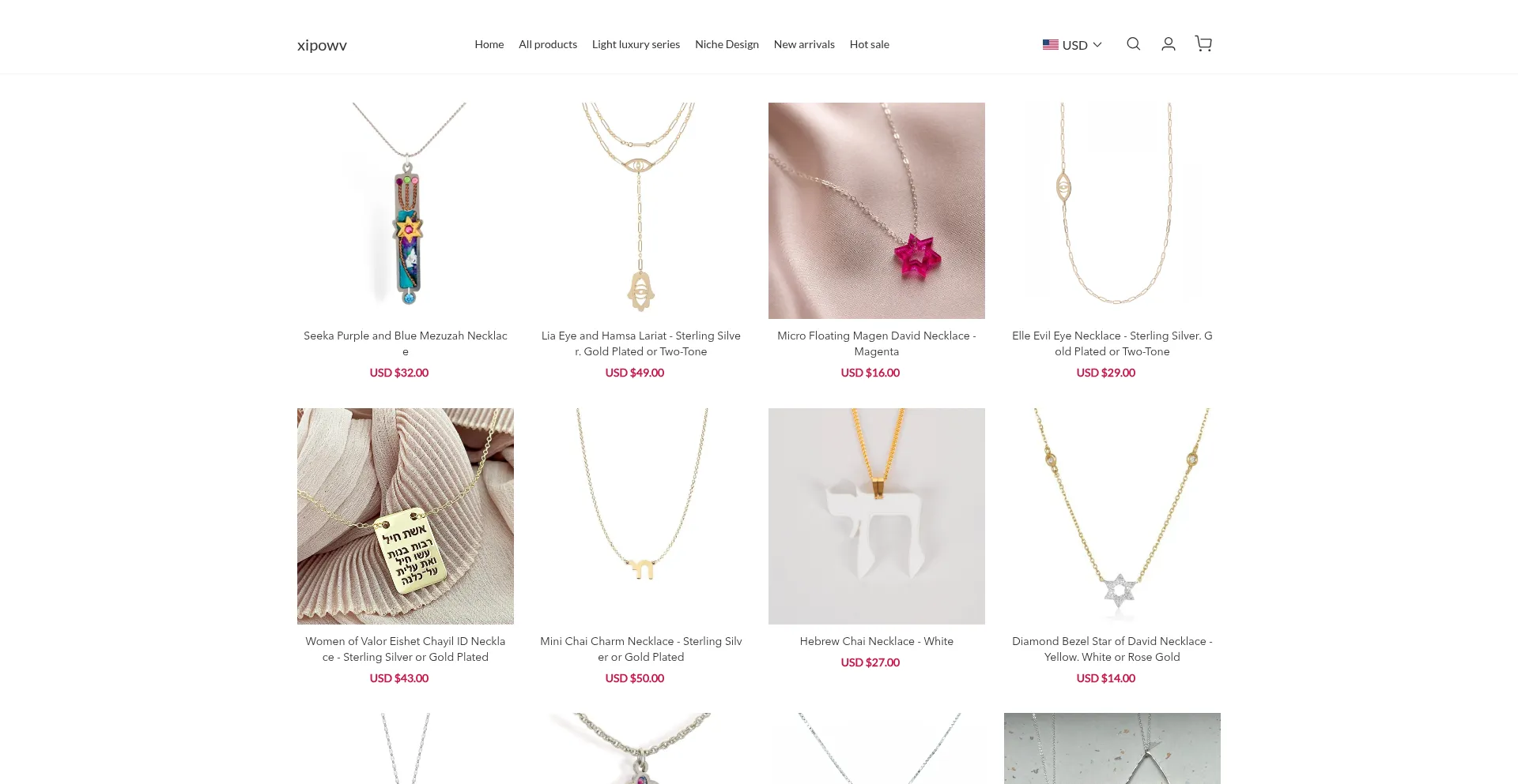 Website screenshot of Xipowv.com