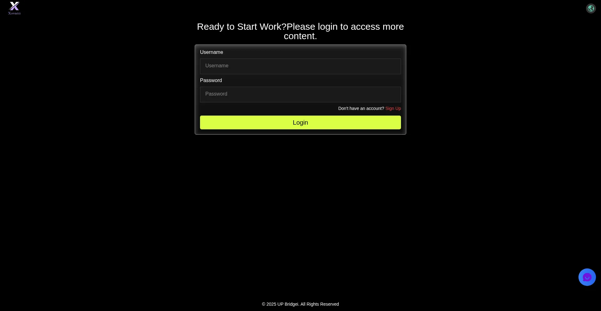 Website screenshot of Xovanti.cc