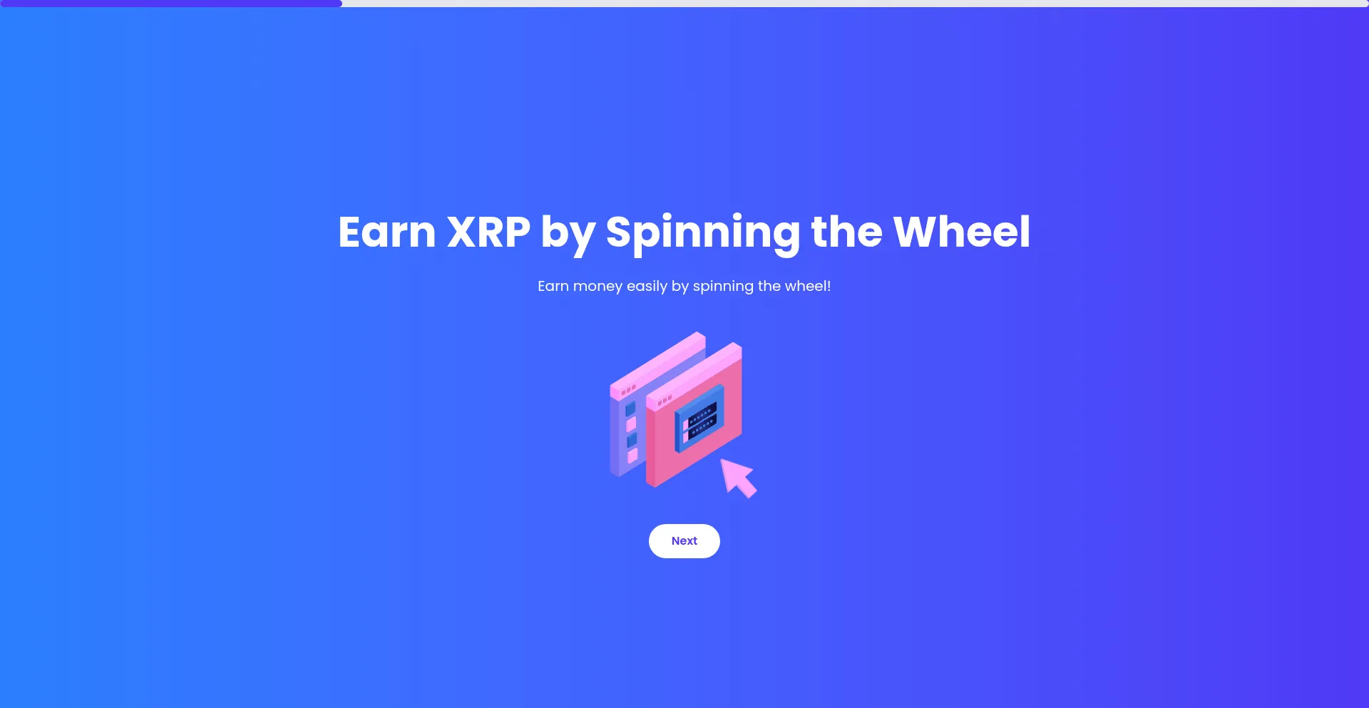 Website screenshot of Xrpwheel.com
