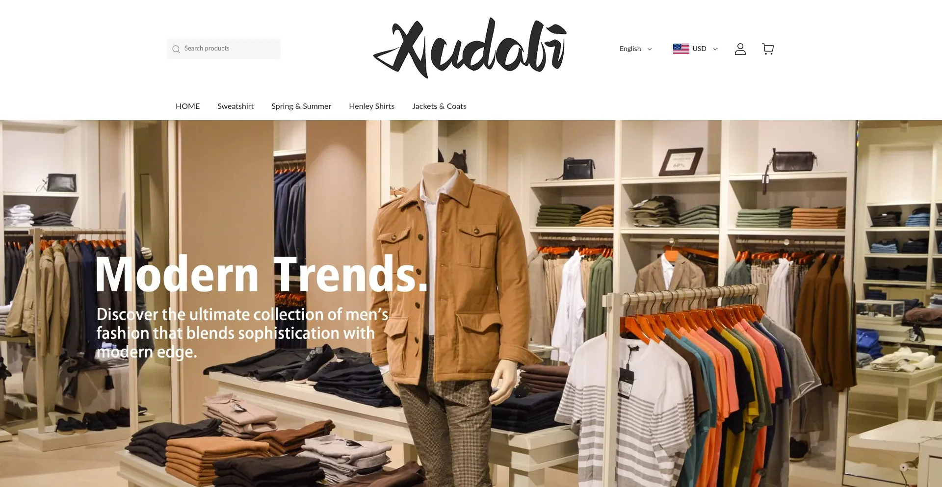 Website screenshot of Xudali.com