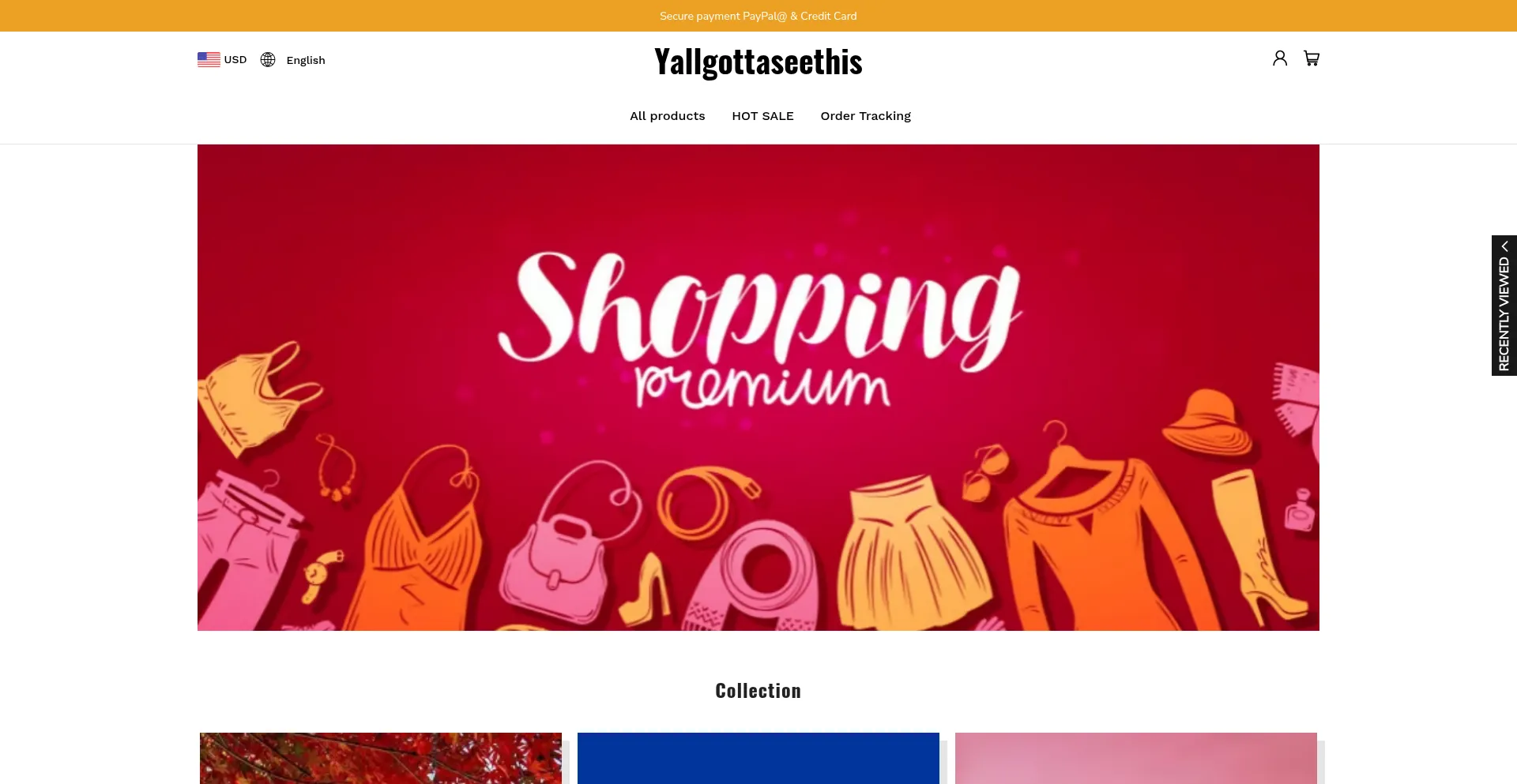 Website screenshot of Yallgottaseethis.com