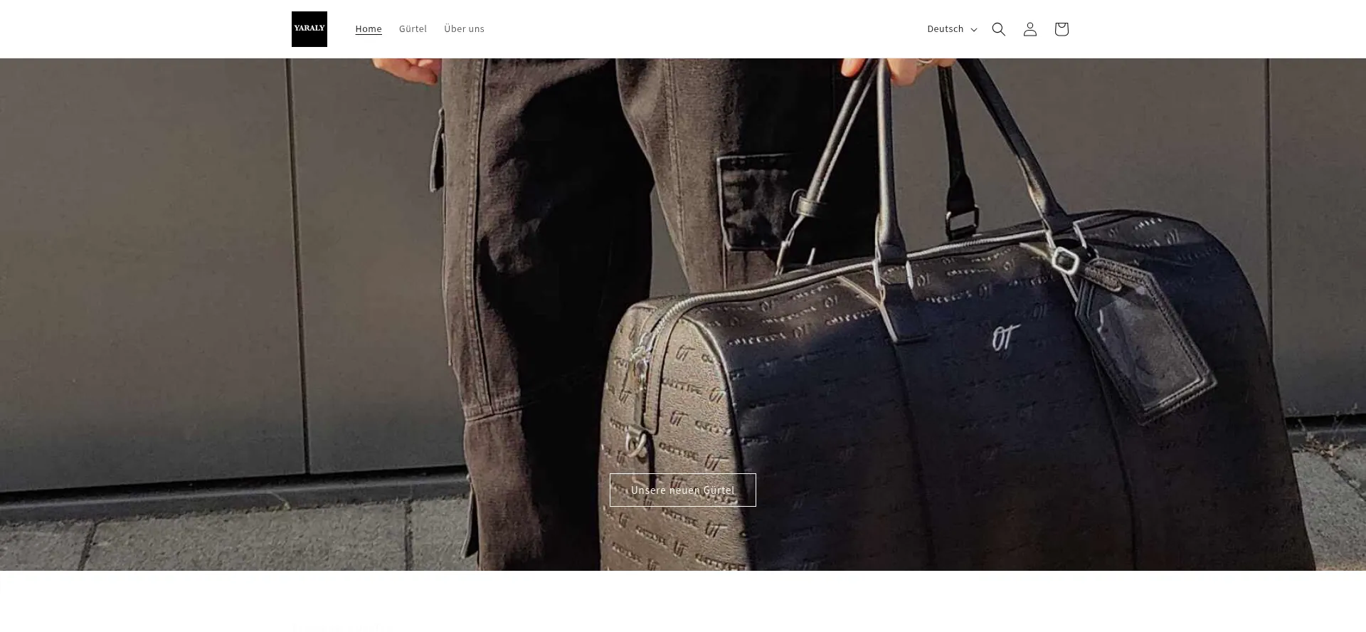 Website screenshot of Yaraly.com
