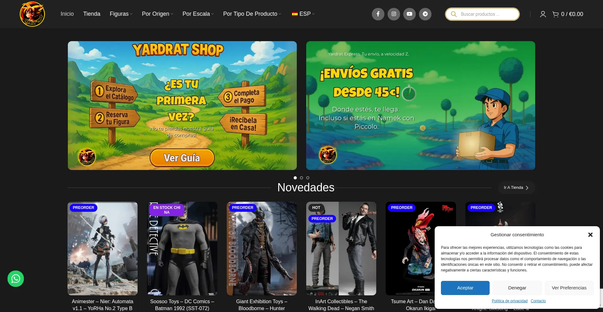 Yardratshop.com Screenshot