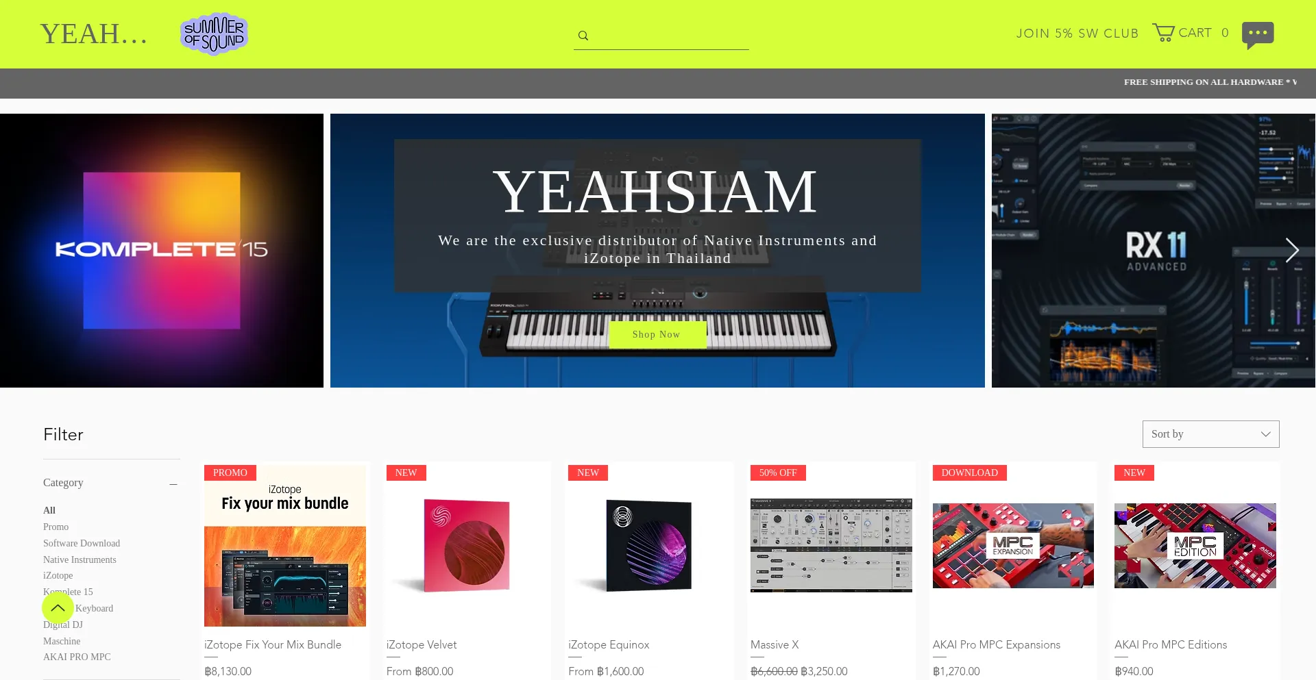 Website screenshot of Yeahsiam.com