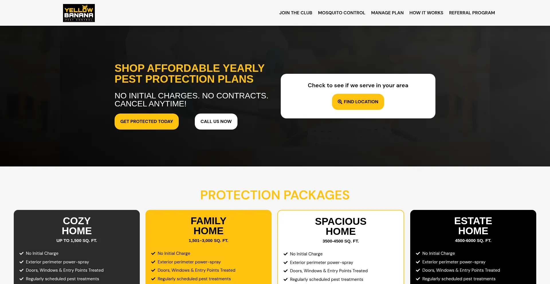 Yellowbananapest.com Screenshot