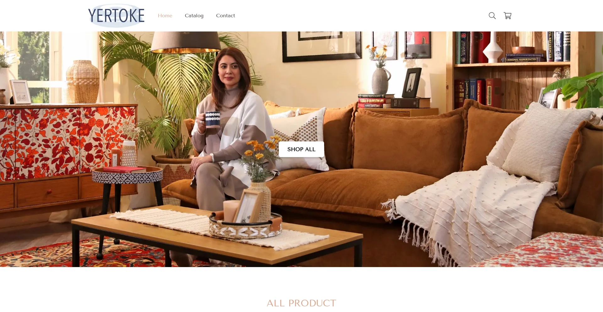 Website screenshot of Yertoket.com