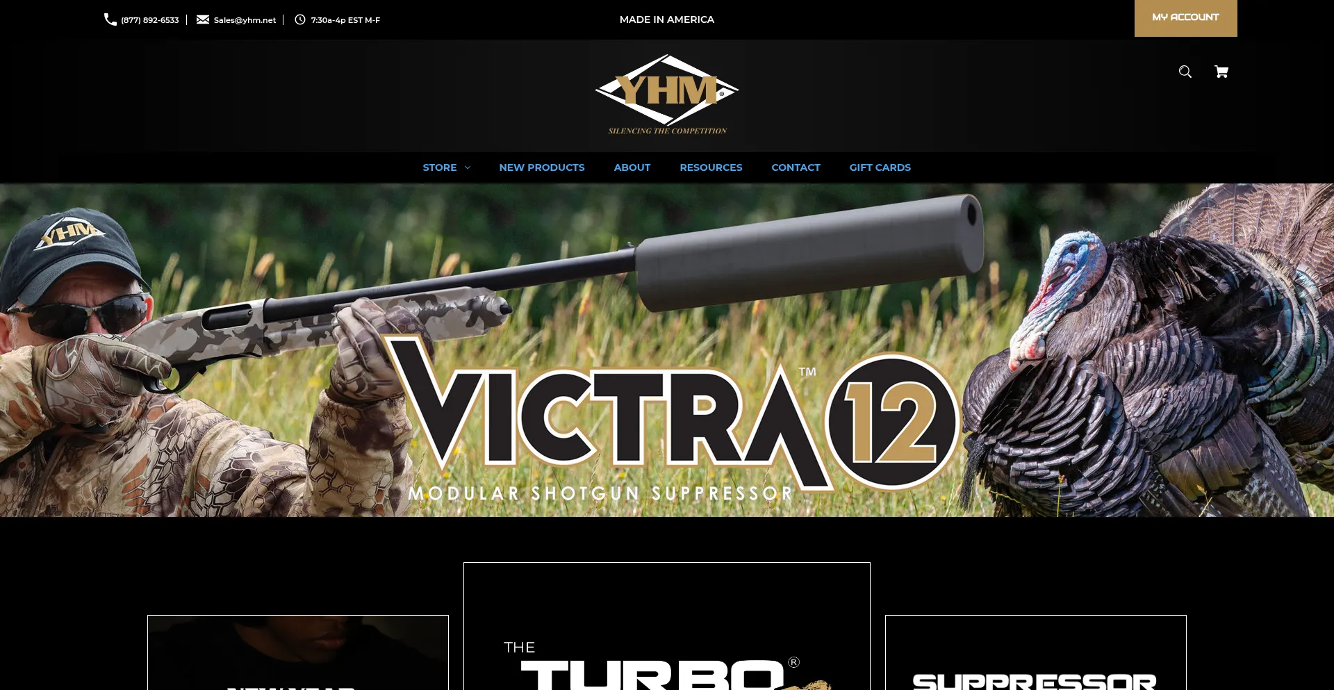 Website screenshot of Yhm.net