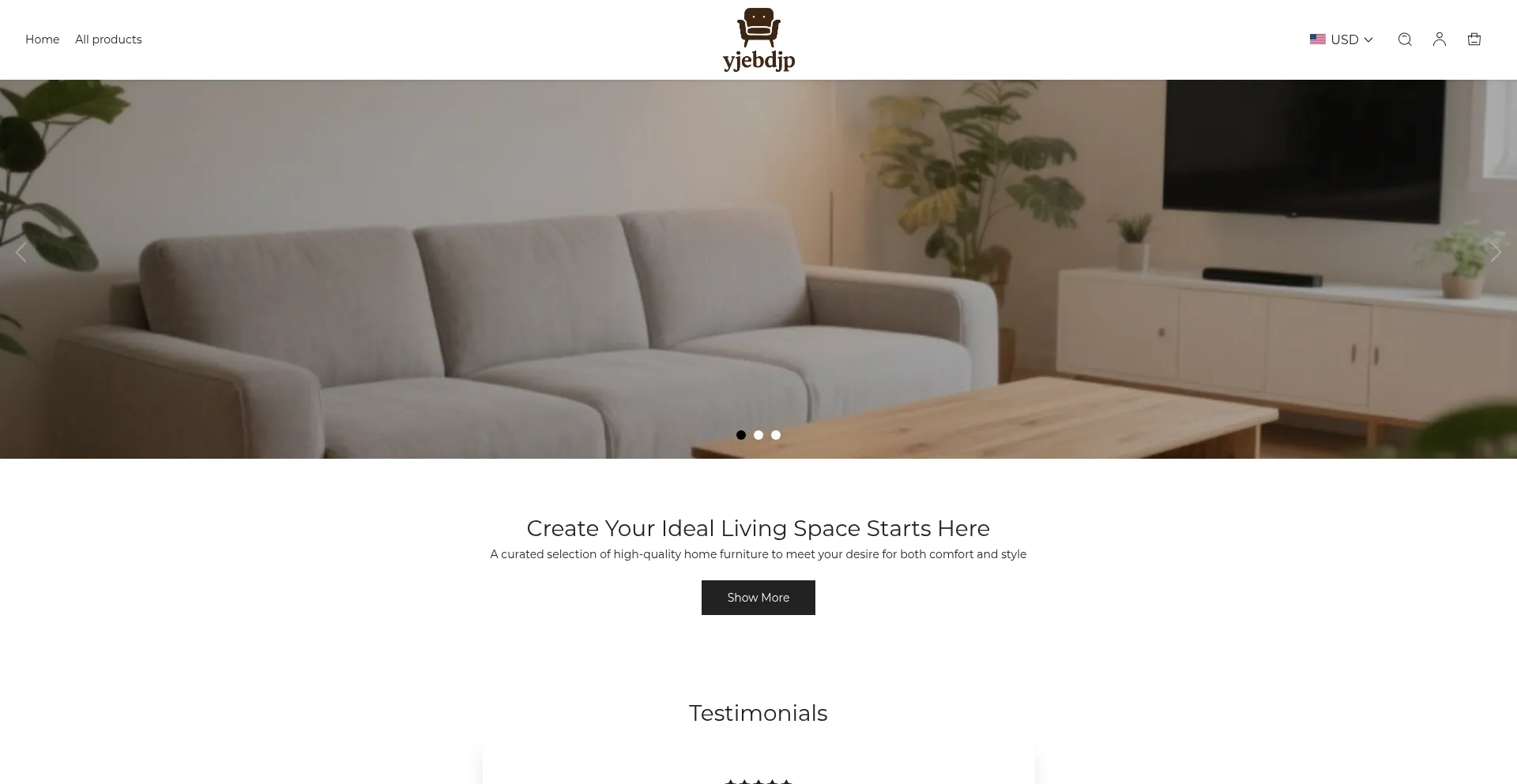 Website screenshot of Yjebdjp.com