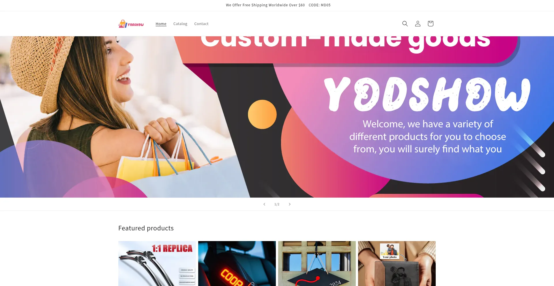 Website screenshot of Yodshow.com