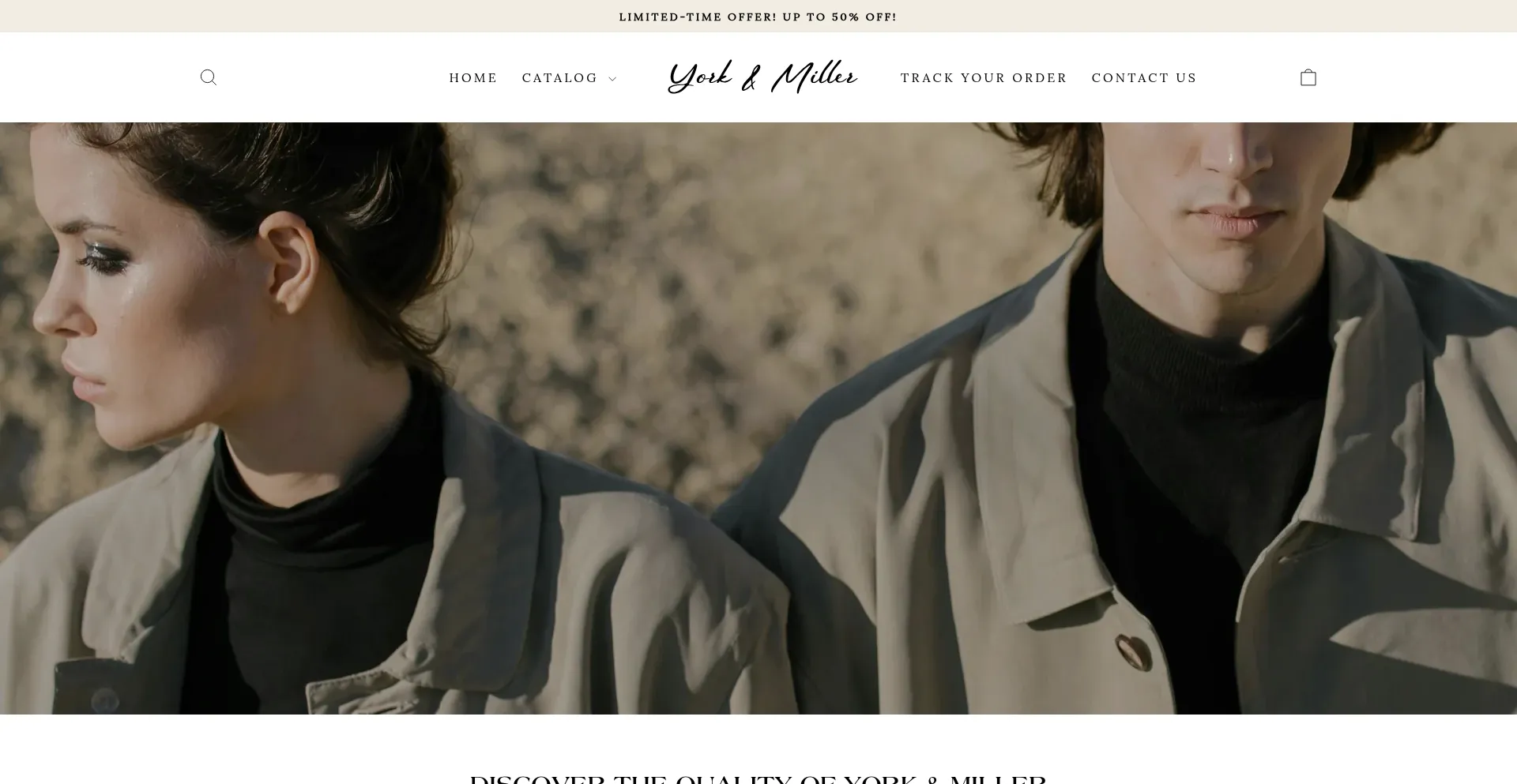 Website screenshot of Yorkandmiller.com