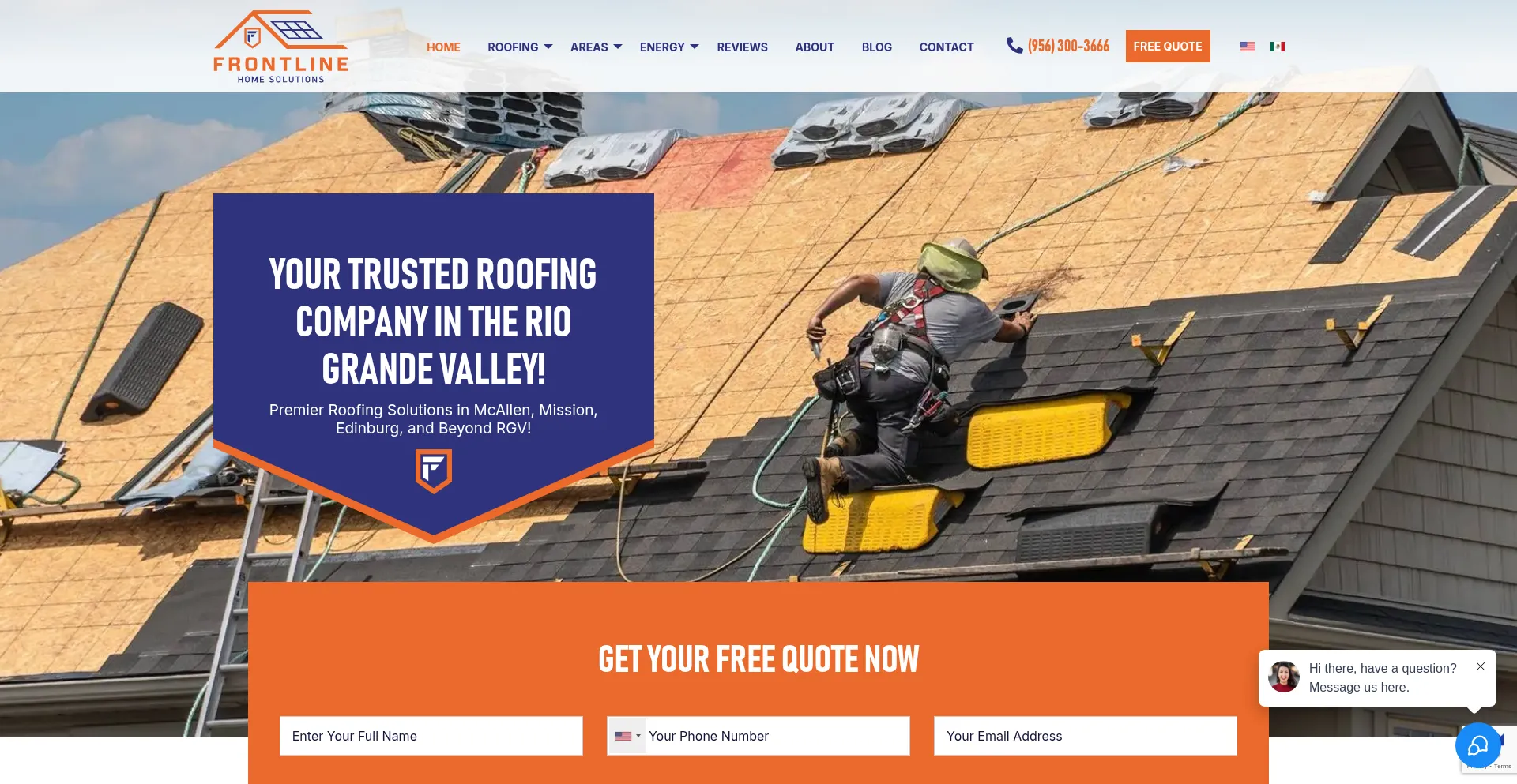 Website screenshot of Yourfrontline.com