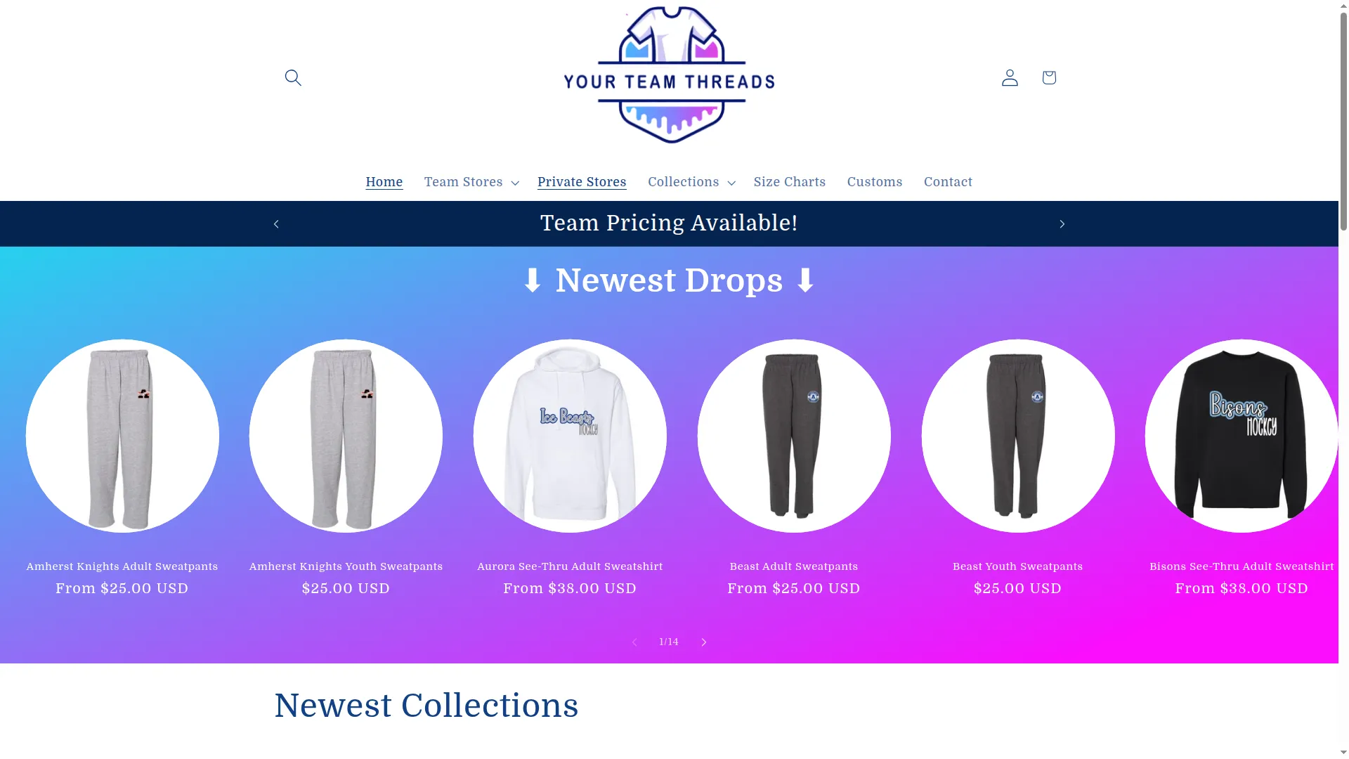 Yourteamthreads.com