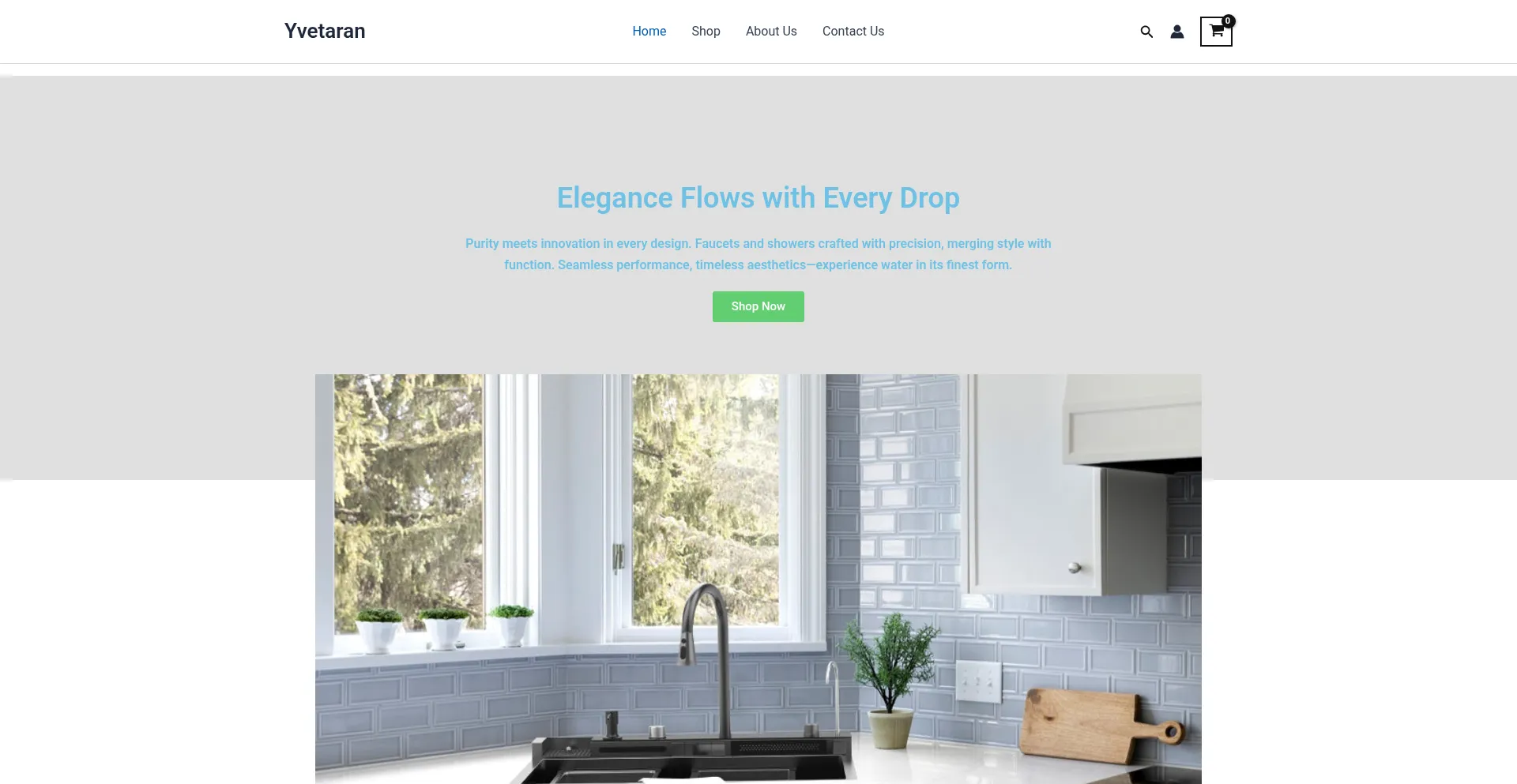 Website screenshot of Yvetaran.com