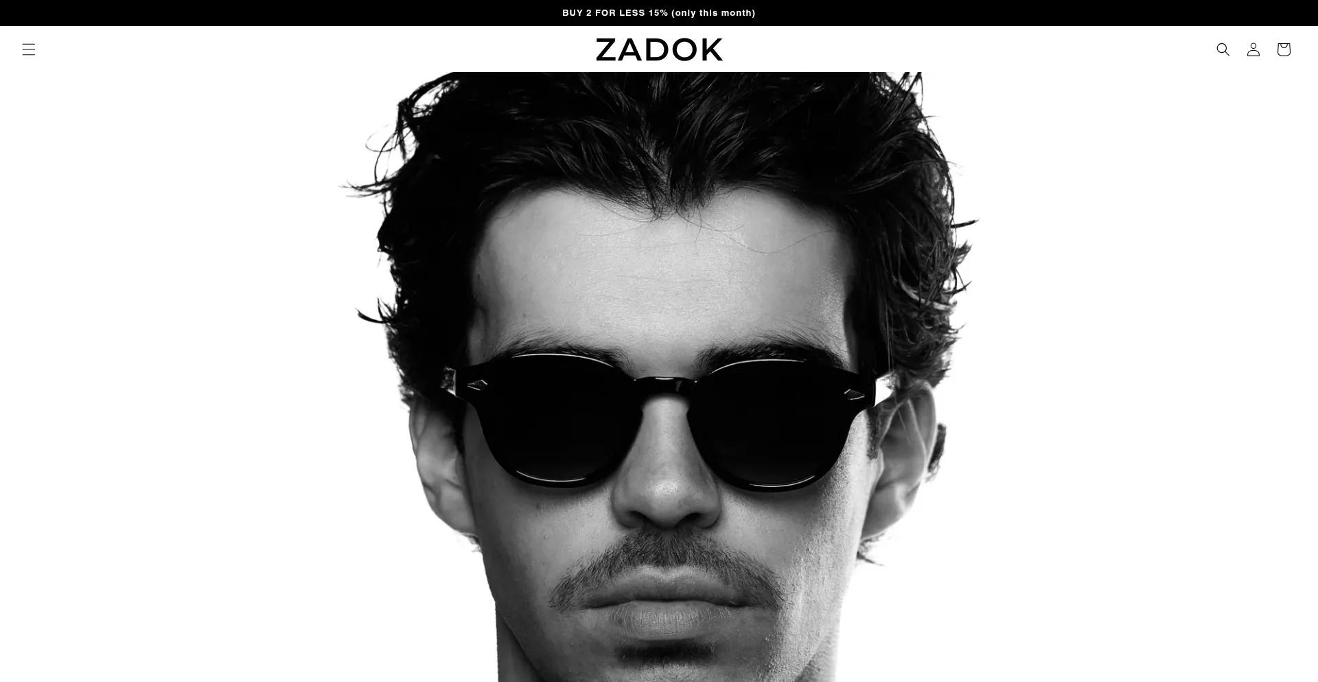 Website screenshot of Zadokeyewear.com