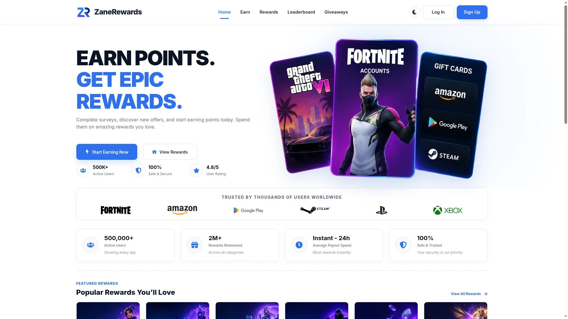 Zanerewards.org