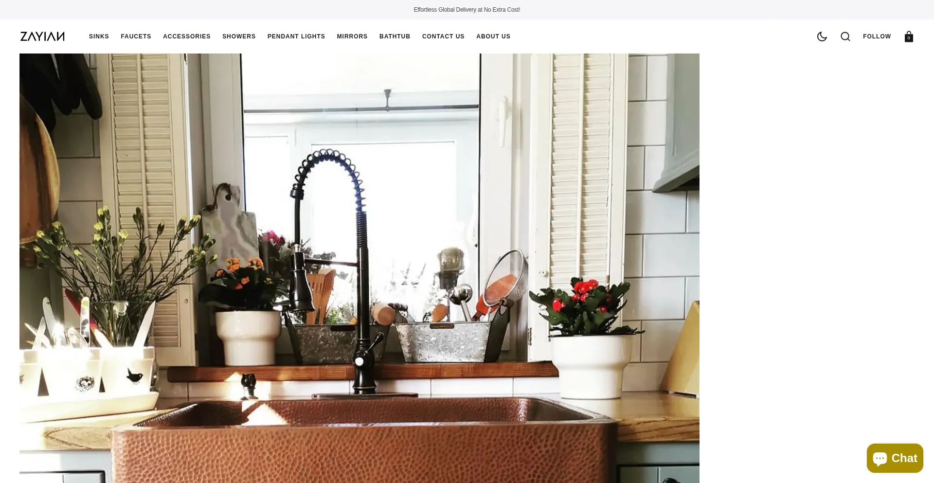 Website screenshot of Zayian.com