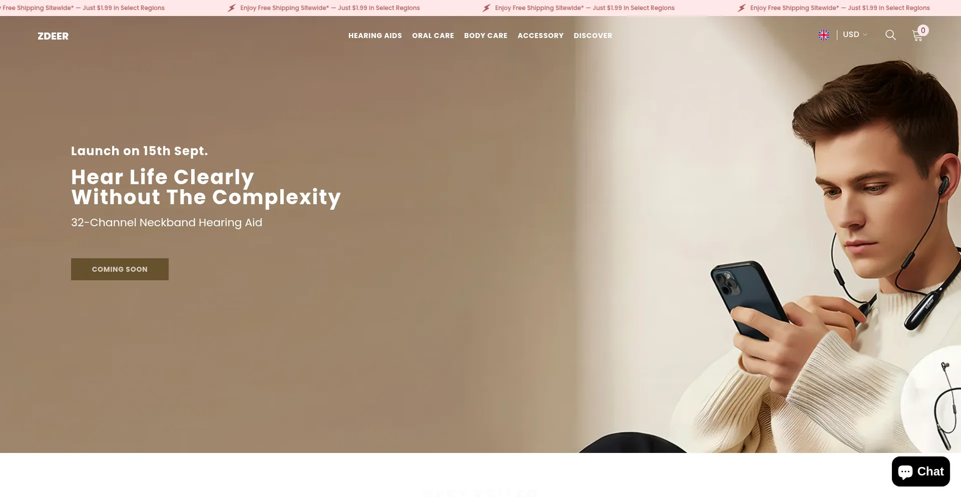 Website screenshot of Zdeer.com