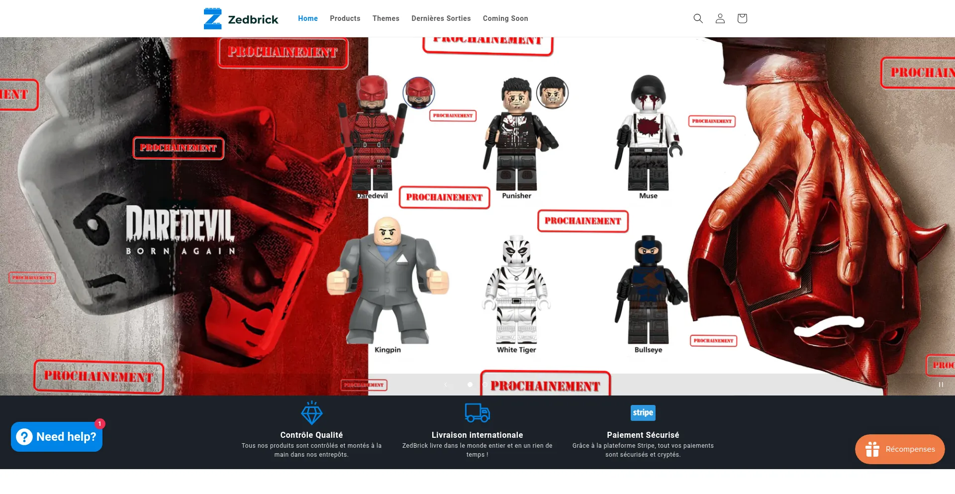 Website screenshot of Zedbrick.com