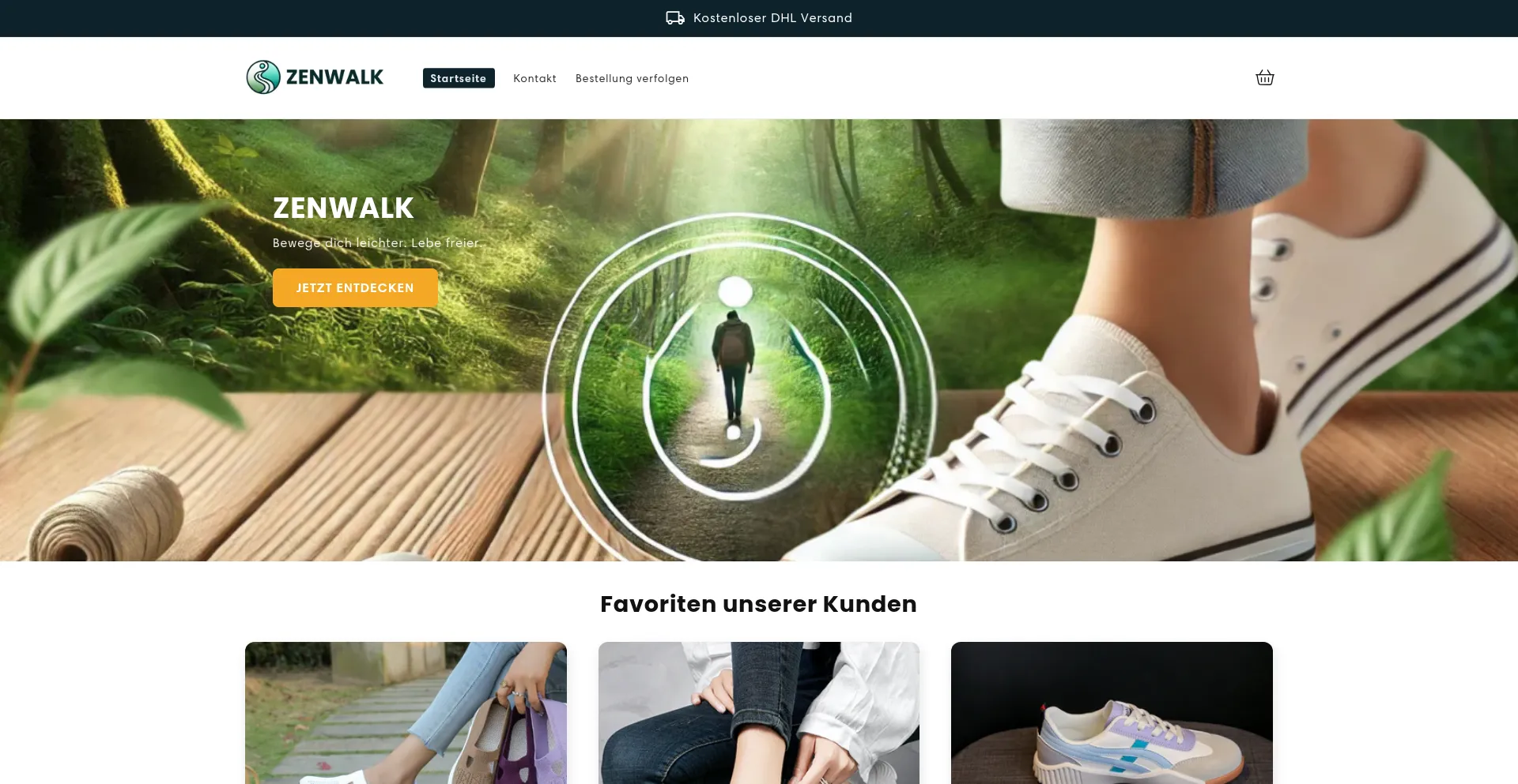 Website screenshot of Zen-walk.de