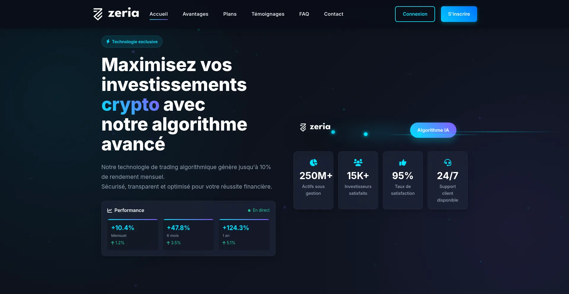 Website screenshot of Zeriafunding.com