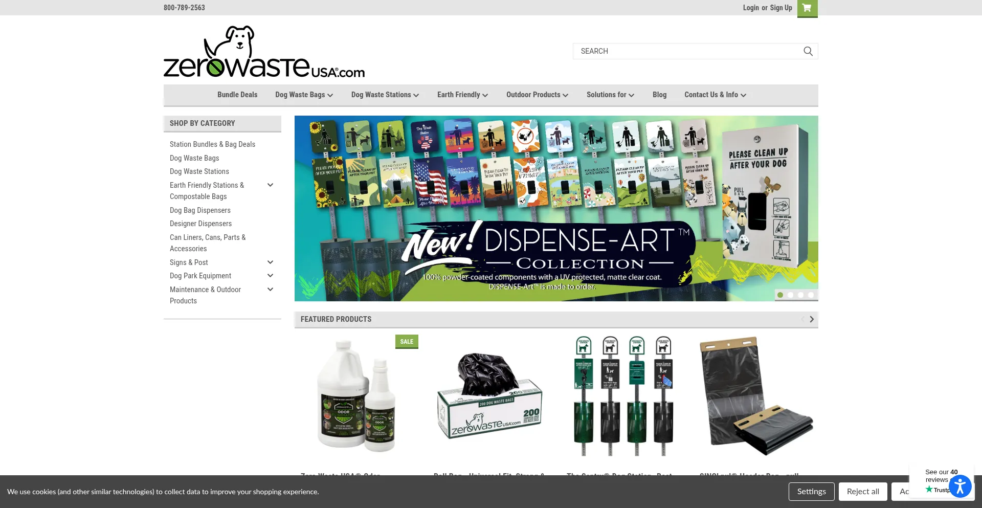 Website screenshot of Zerowasteusa.com