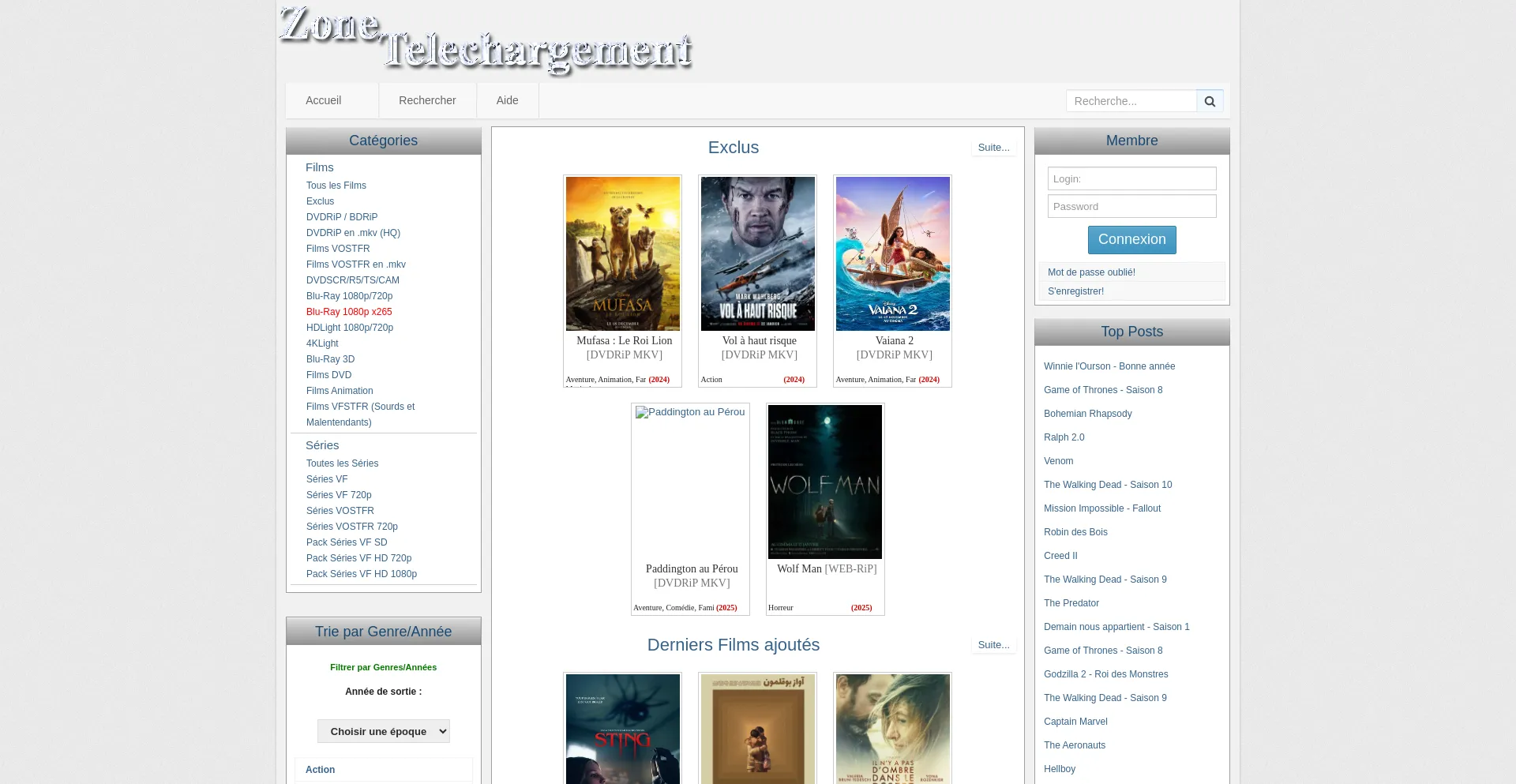 Website screenshot of Zone-annuaire2.net