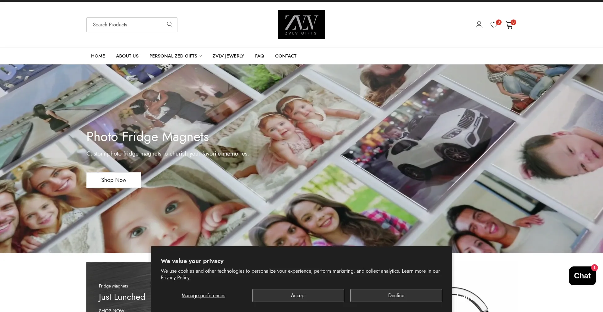 Zvlvgifts.com Screenshot