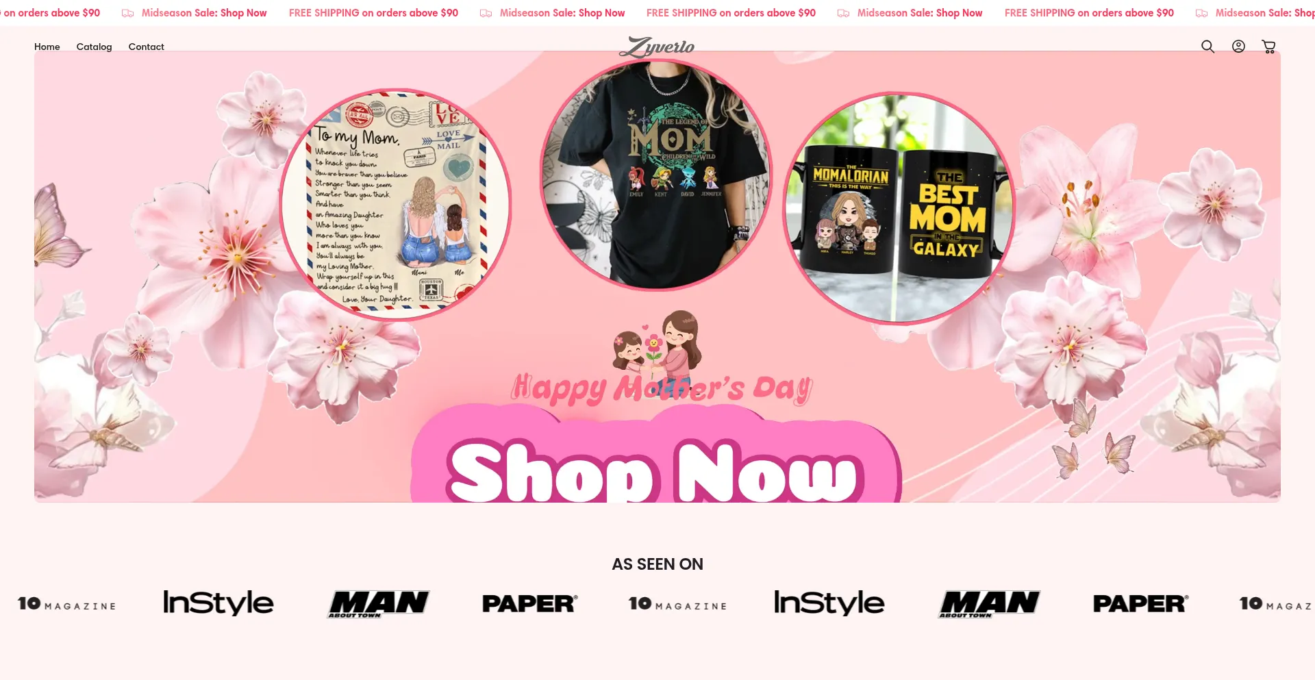 Website screenshot of Zyverlo.com