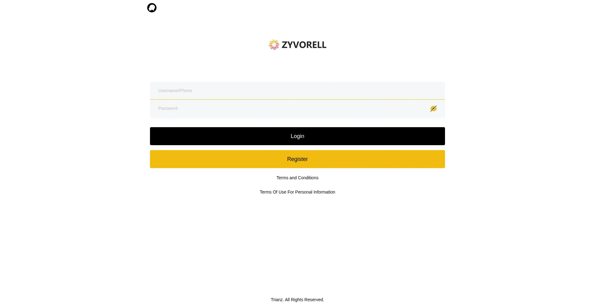 Website screenshot of Zyvorell.vip