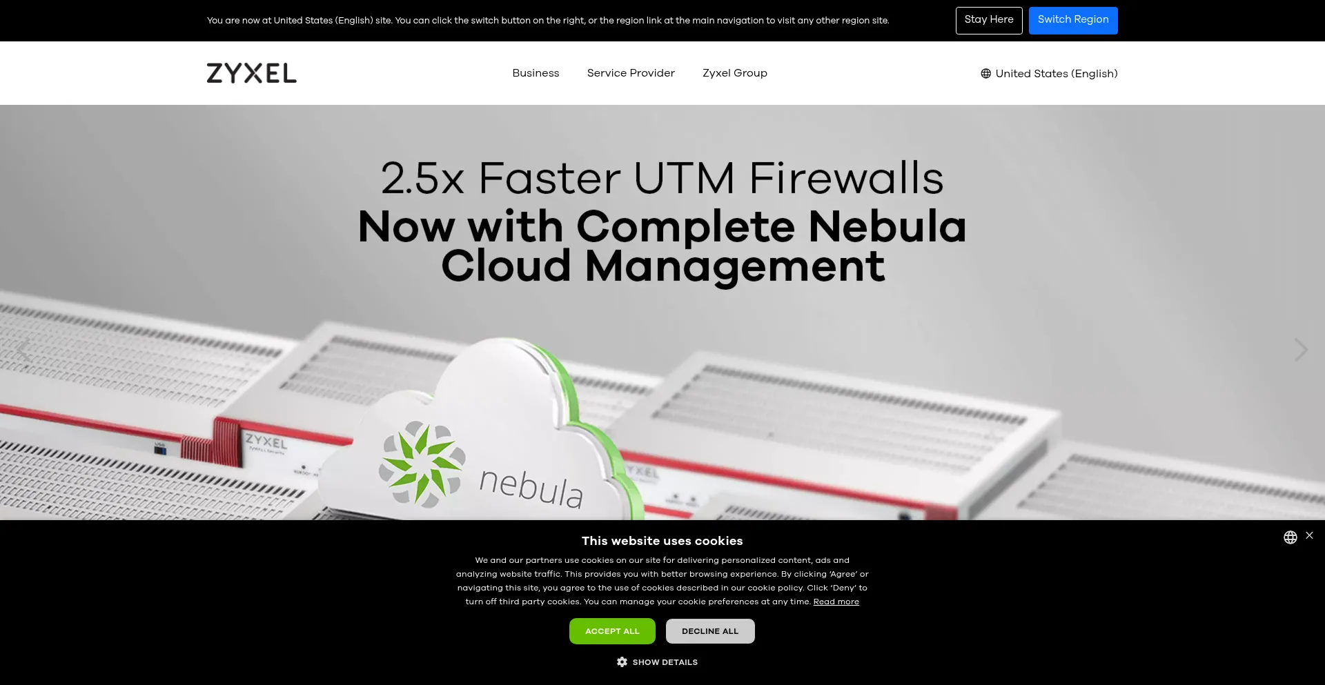 Zyxel.com Screenshot
