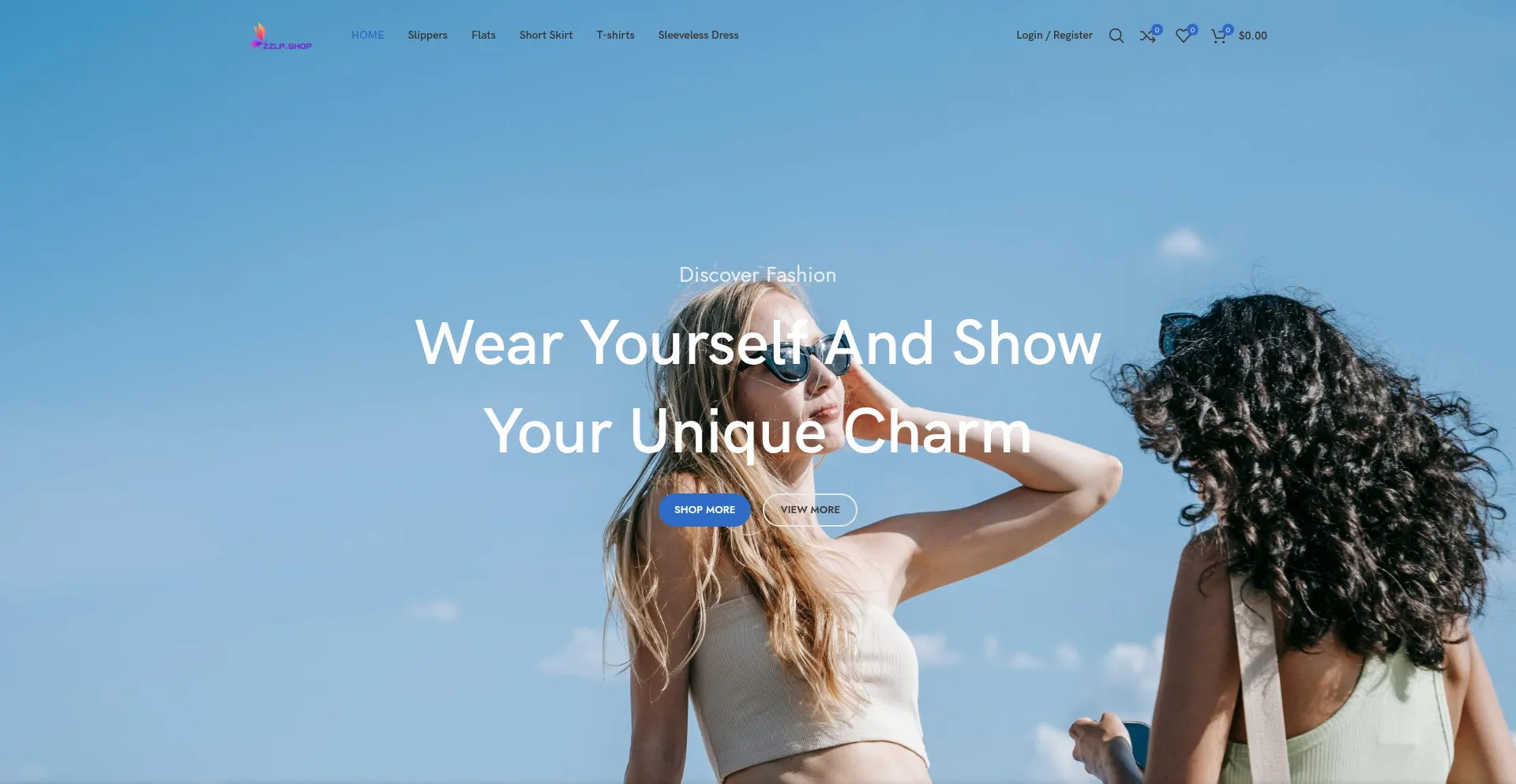 Website screenshot of Zzlp.shop